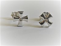 Earrings Oro E Zirconi in White Gold Zircone ORCROCE - ORCROCE
